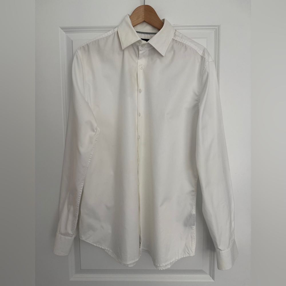 Fisher + Baker men’s white XL cotton button down